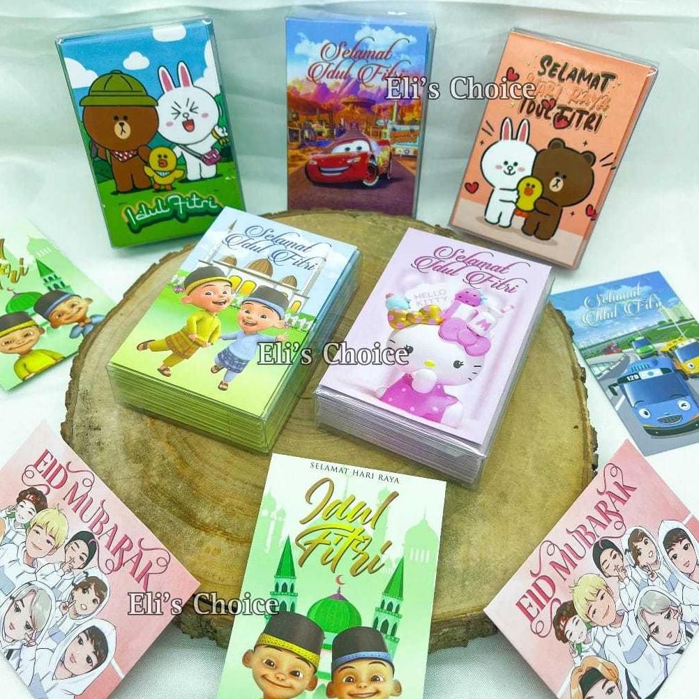 

Terbaru He13 Amplop Lebaran Kecil karakter lucu animasi,Amplop Lebaran Isi 100Pcs Selamat Hari raya idul fitri Banyak Varian Lucu Hemat Sale