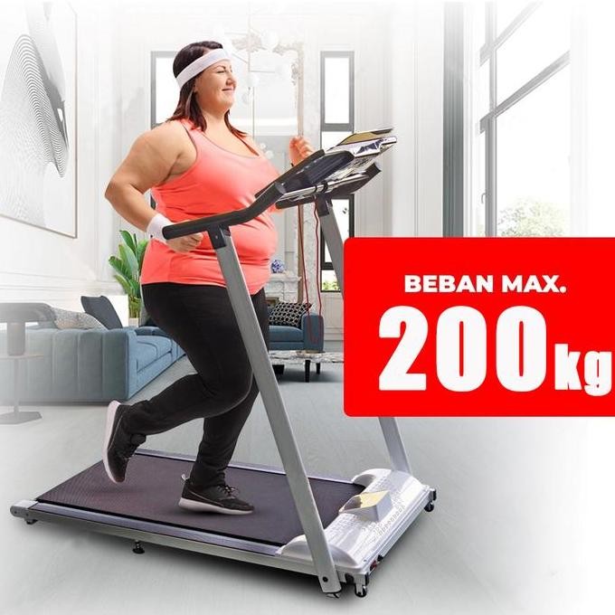 Treadmill Manual Multifungsi Lipat Alat Fitness Treadmill Yang Tidak Mengkonsumsi Baterai Super Mura