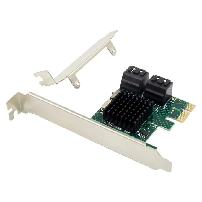 NEW PCI EXPRESS SATA III 4 PORT WITH LOW PROFILE BRACKET / PCIE SATA III