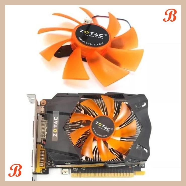 [SRP] Fan Vga Zotac GTX 750 ti 750 1050 1650 super 85mm 2pin ORANGE