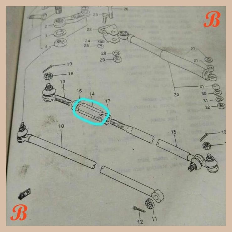 [SPS] CONNECTOR TIE ROD SAMBUNGAN TIE ROD SUZUKI KATANA