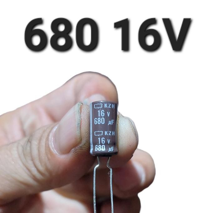 Murah ( 680uf 16v ) 680 uf 16v 680mikro 680micro 16 v volt elko elco 680mf tojil4 Juara