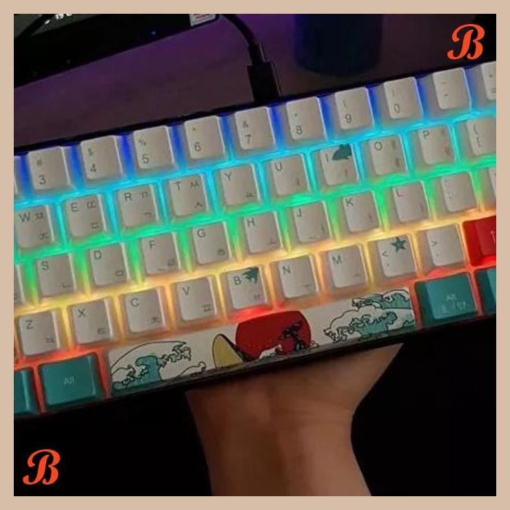 [SRP] Keycap Keycaps Mechanical Japanese Ukiyo Sea Wave PBT OEM Profile