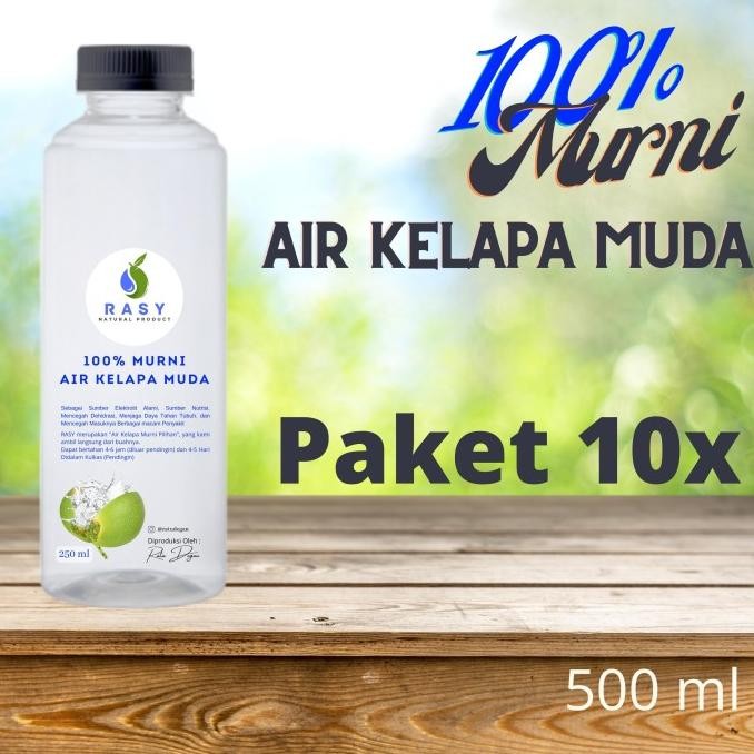 

Murah 10X - Air Kelapa Muda Murni - 500Ml - Rasy Pure Coco