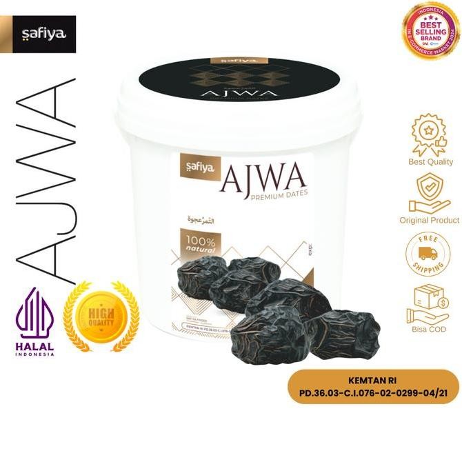 

Murah Safiya Kurma Ajwa Ember 850 Gram Kurma Nabi Premium Original
