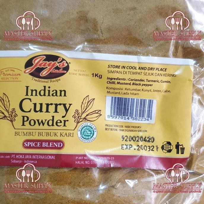 

Murah Indian Curry Powder Jays 1 Kg / Bubuk Kari India Jays Best Seller
