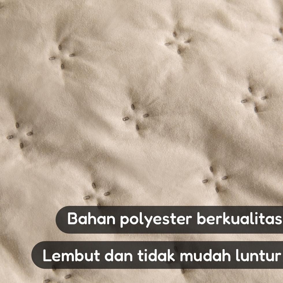 SELIMUT BEDCOVER MOTIF POLOS AESTHETIC 3 UKURAN SELIMUT HALUS SELIMUT ONLY