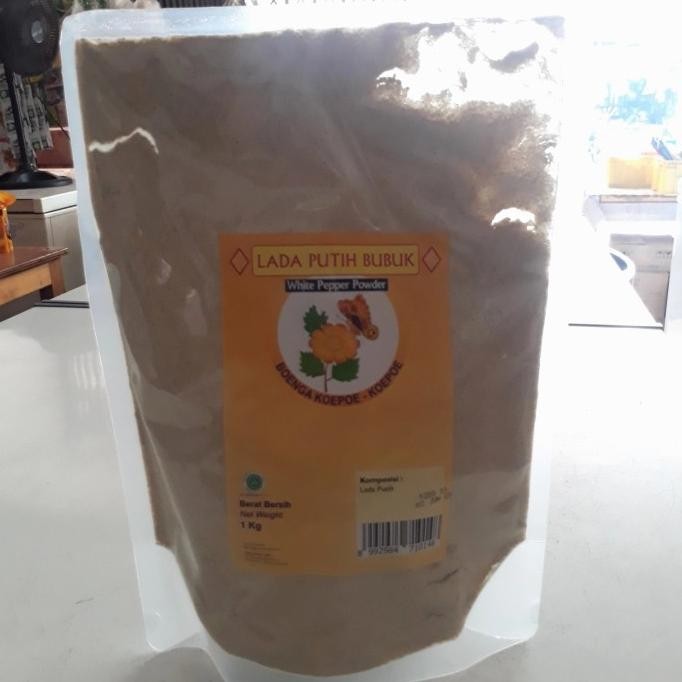 

Grosir Lada Putih Bubuk Cap Boenga Koepoe-Koepoe 1Kg