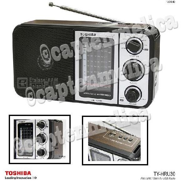 ASLI RADIO AM FM  TOSHIBA TY-HRU30 8 BANDS PORTABLE RADIO WITH MP3 PLAYER ORIGINAL ORISINIIL ORI ASE