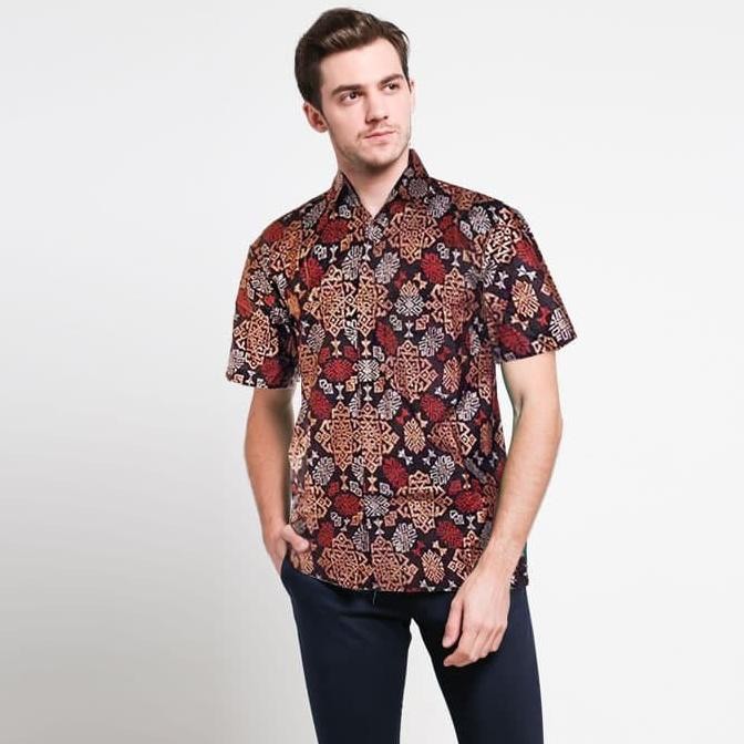KEMEJA BATIK PRIA SONGKET BALI PRA-DA NOVA