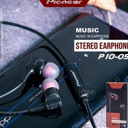 EARPHONE HANDSFREE HEADSET PIONEER SOUND FULL BASS ORIGINAL 100%