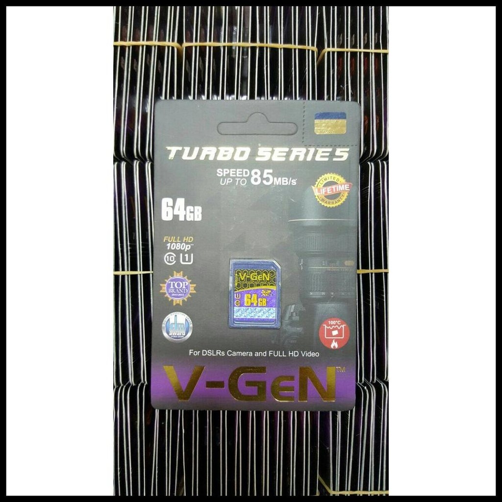 SD CARD VGEN TURBO SERIES 64GB SDXC TURBO 64GB V-GEN