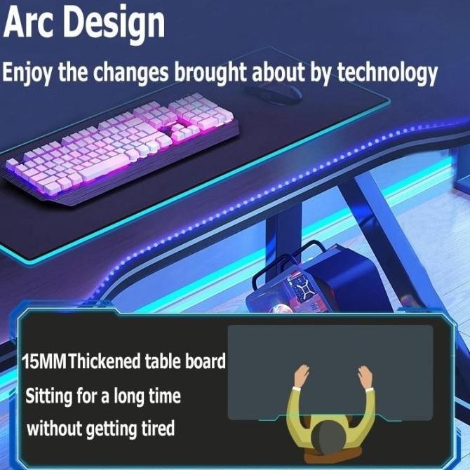 Meja Gaming Karbon Serat / Meja Komputer / Meja Gaming / Meja Komputer Karbon Serat