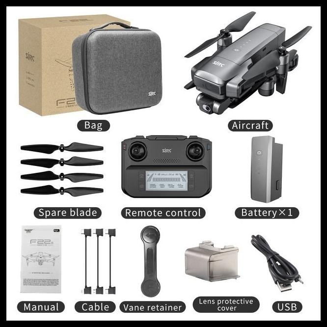 SJRC F22 S2 PRO+ / SJRC F22S / SJRC F11 / SJRC F11S PRO S PTZ 4K VERSION EIS DUAL