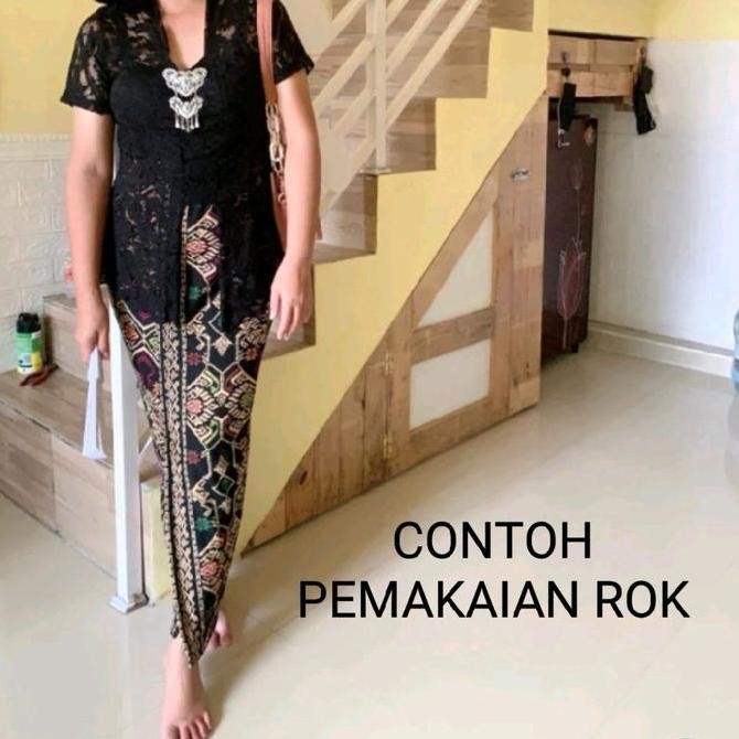 ROK SPAN PANJANG BAWAHAN KEBAYA KAMEN SONGKET BALI FASHION WANITA MODERN BAJU TRADISIONAL BATIK MELA