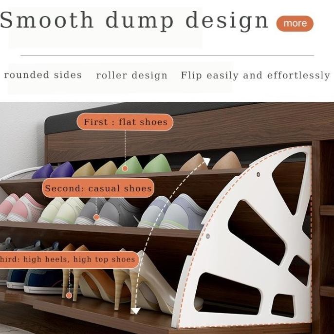 Rak Sepatu Duduk Sofa / Rak Sepatu / Rak Sepatu dan Bangku MultifungsI/ Lemari Sepatu Dengan Dudukan