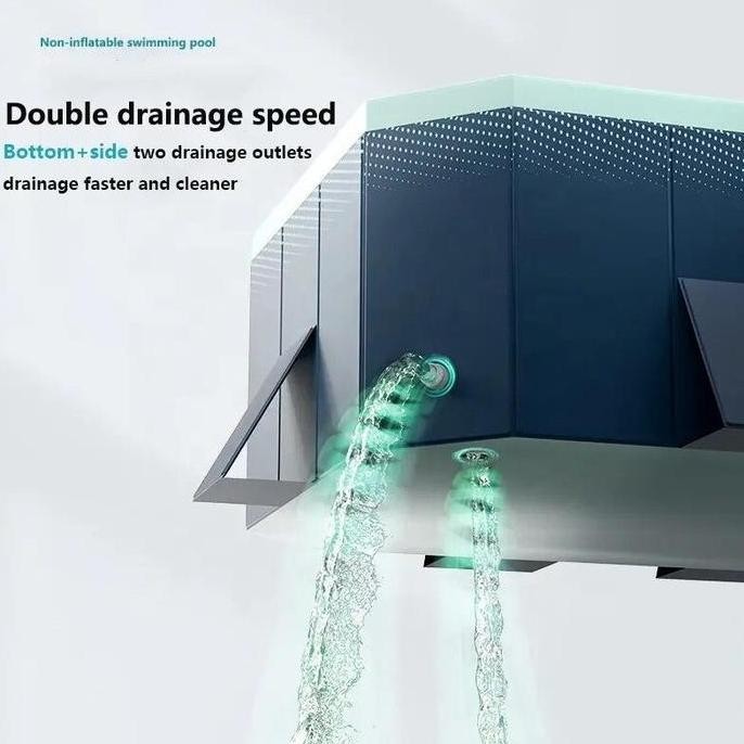 Terlaris Ready StockBliss Baby Air Kolam Renang Lipat Mainan Air Persegi Panjang Ekstra Besar Untuk 