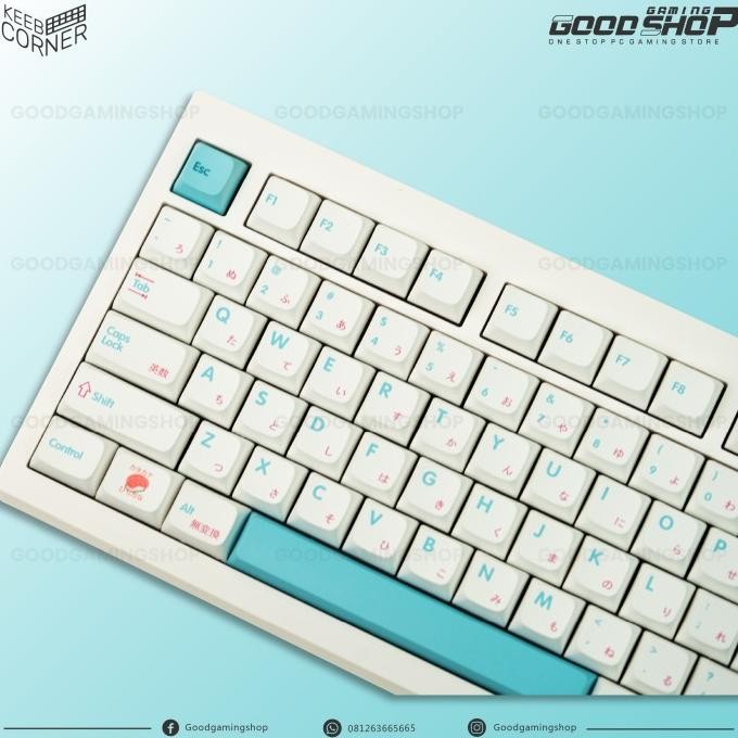 Murah KC Sushi Hiragana XDA Profile 134 Keys- Keycap Set Non COD
