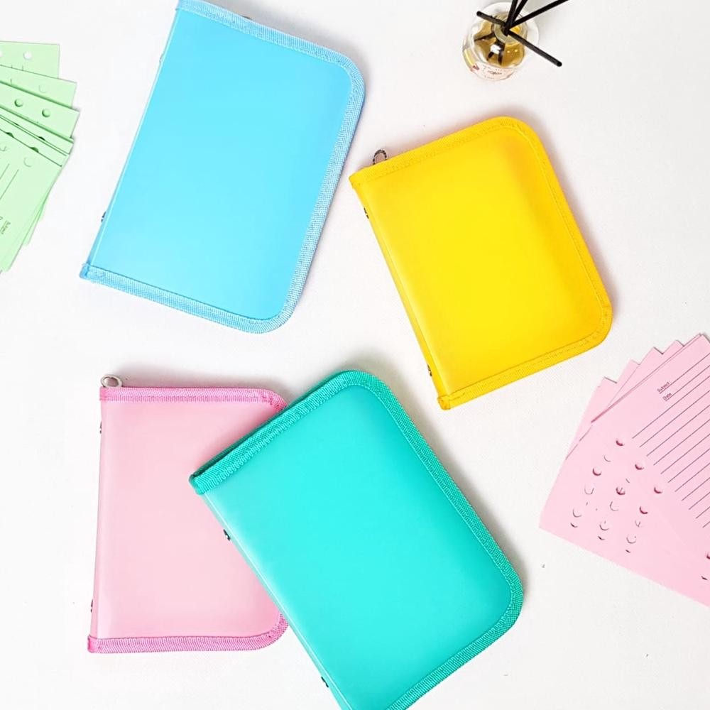 

Hot Sale Binder Note A6 Cover Plastik Warna/ Buku Ring Besi/ Diary/ Notebook