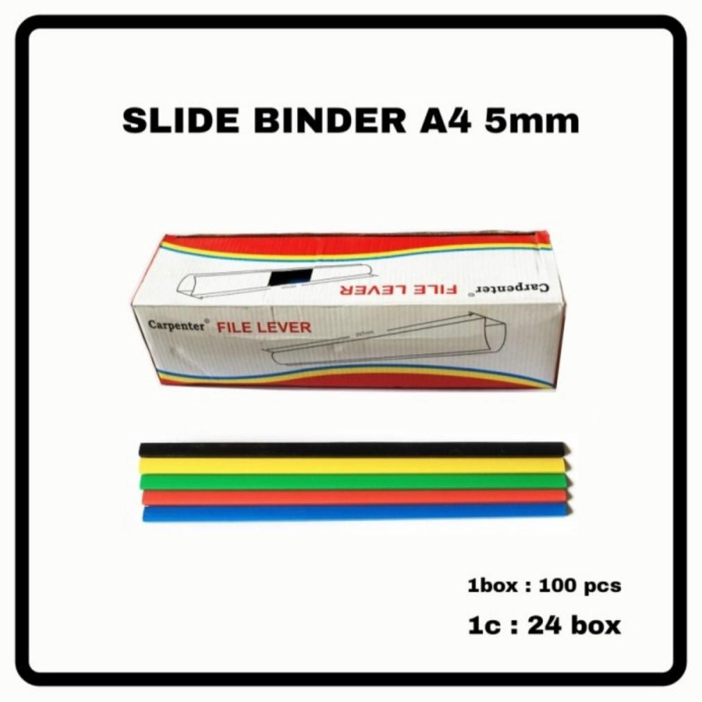 

Dg-4 (10Pc) Paper Slide Binder Carperter A4 6Mm/Tulang Jilid Kertas