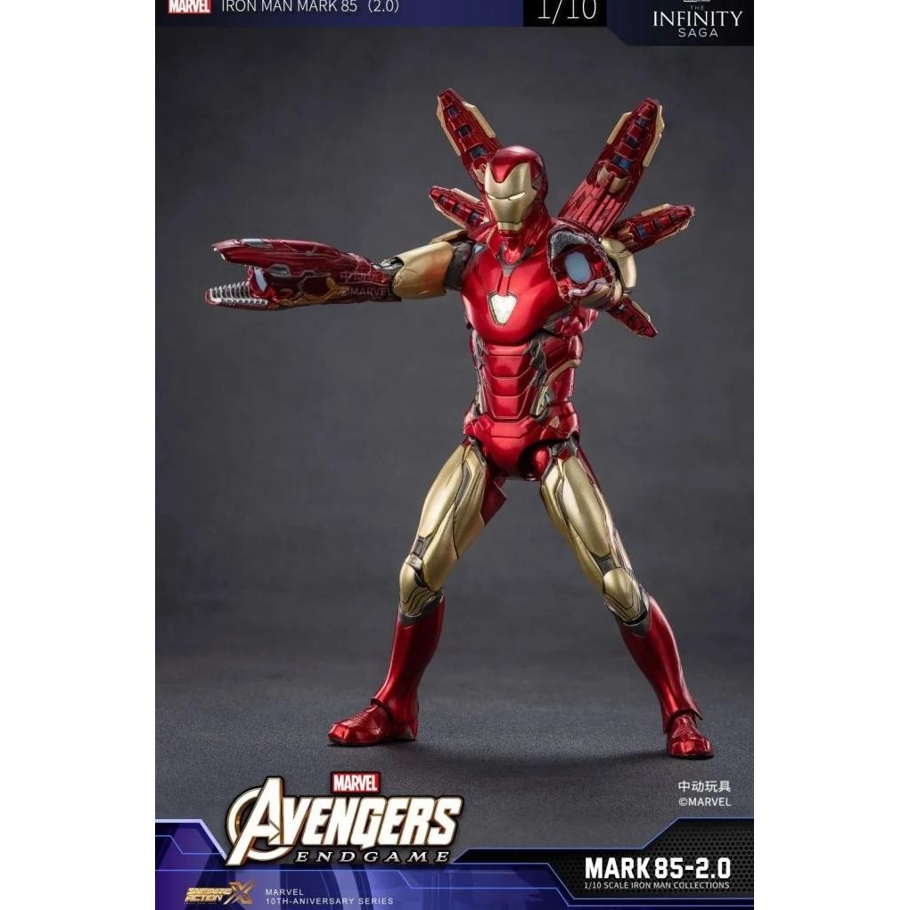 Murah Action Figure Zd Toys Marvel Avengers Iron Man Mark 85 Mk Lxxxv V.2