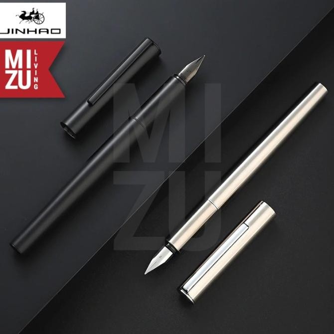 

JINHAO 35 Sleek Full Metal Fountain Pen Stainless Steel Iridium Nib by Radhiant official