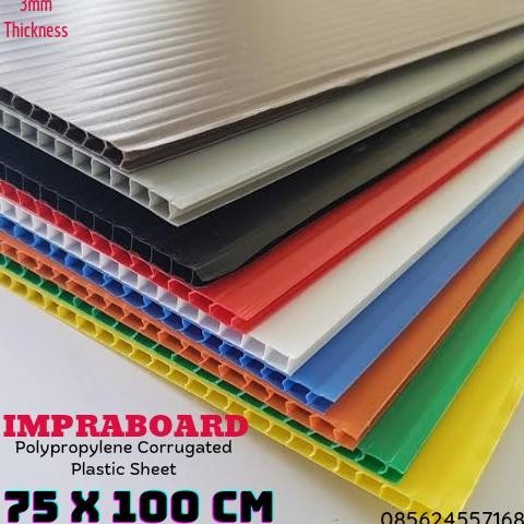 

Impraboard / Inpraboard / Pp Board 3Mm 75 X 100 Cm Sheet Terlaris Terlaris