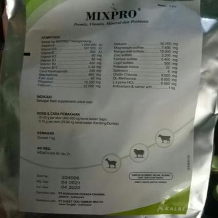 Premix Mixpro 1Kg Premix Mix Pro Prebiotik Penggemuk Kambing Sapi Domba BERKUALITAS