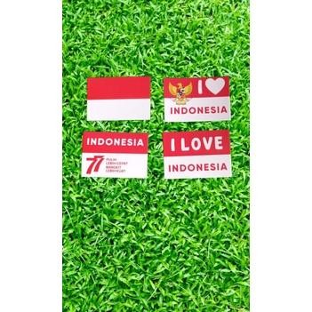 

Ht-12 Sticker Pipi Hut Ri Bendera Merah Putih / Stiker Kemerdekaan Indonesia / Pancasila / I Love