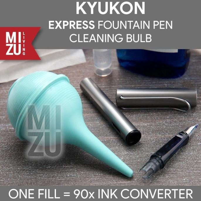

MIZU KYUKON Fountain Pen Express Cleaner Bulb Flusher by Radhiant official