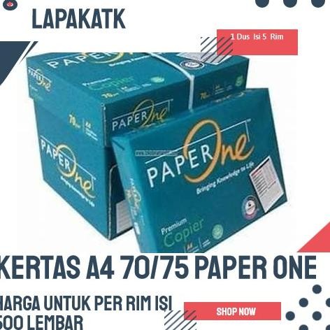 

KERTAS HVS A4 70 PAPER ONE by Radhiant official
