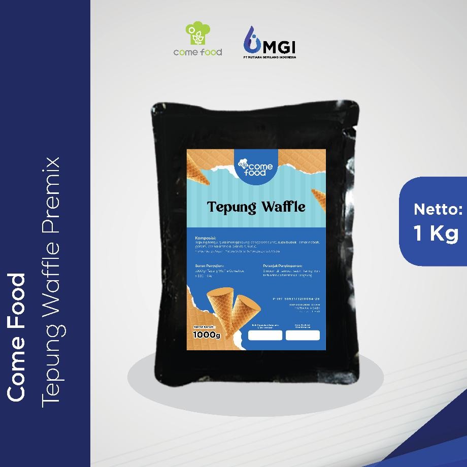 

Yt- Tepung Waffle Premix 1Kg Premix Waffle Cone Powder / Cone Es Krim Come Food