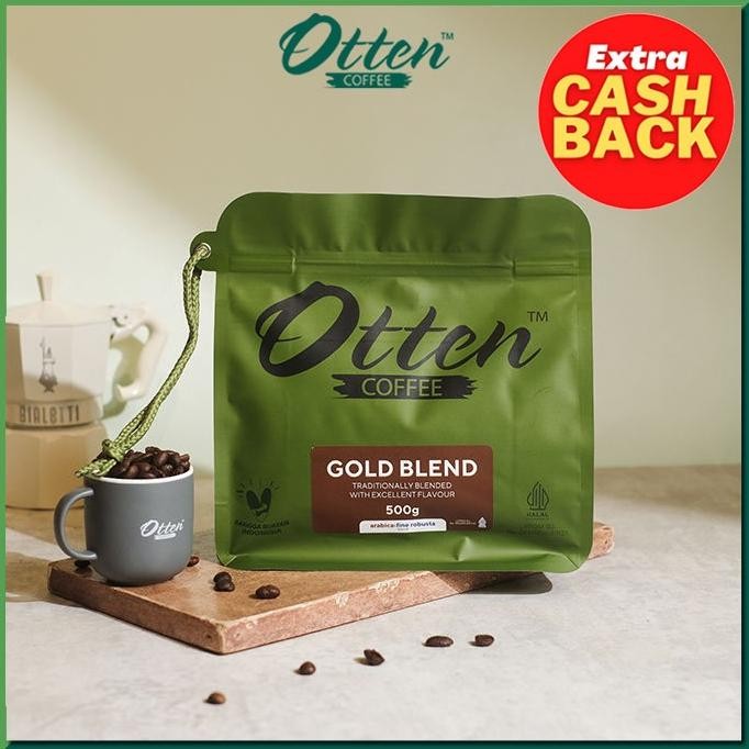 

Kopi Gold Blend - 500Gr - Commercial Blend - Biji / Bubuk Otten Coffee Original Dan Terlaris
