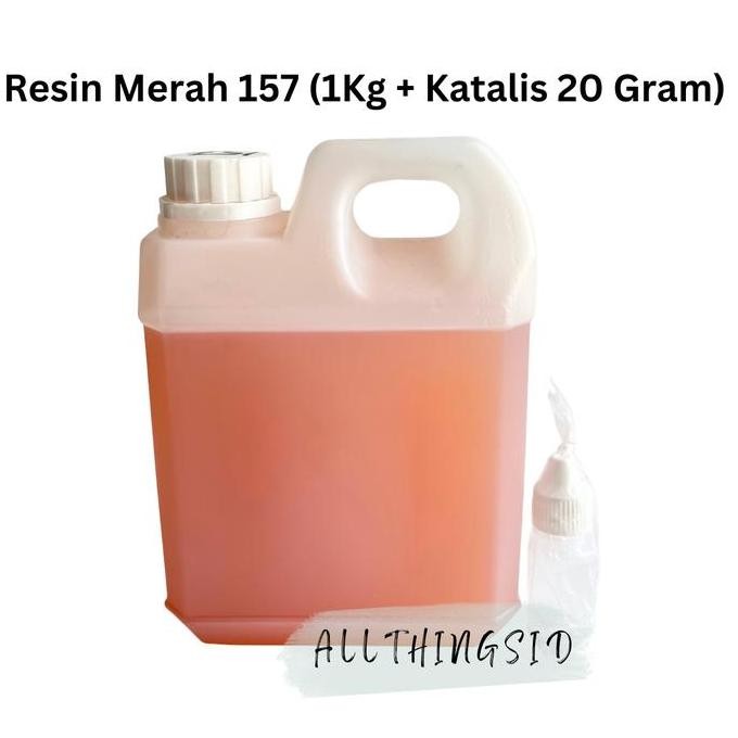 

Resin Merah 157 1 Kg + Katalis - Resin Polyester Kerajinan by Radhiant official