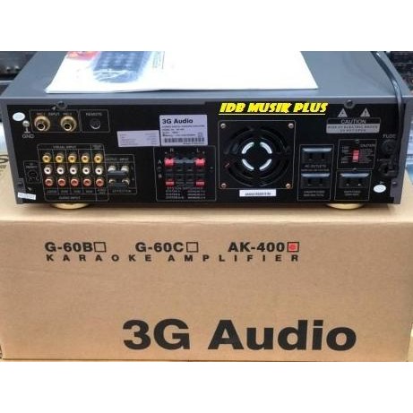 Amplifier Mixer Karaoke 3G Audio Ak400 Ak 400 Original 3G Audio Original