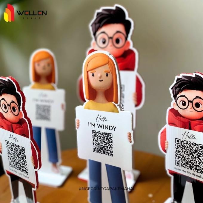 

Wellen Print Cetak Mini Standing Character Impraboard Custom / Print Standee Figure Patung Stand Karakter Backdrop Pajangan Dekorasi Pesta Ulang Tahun Terbaru