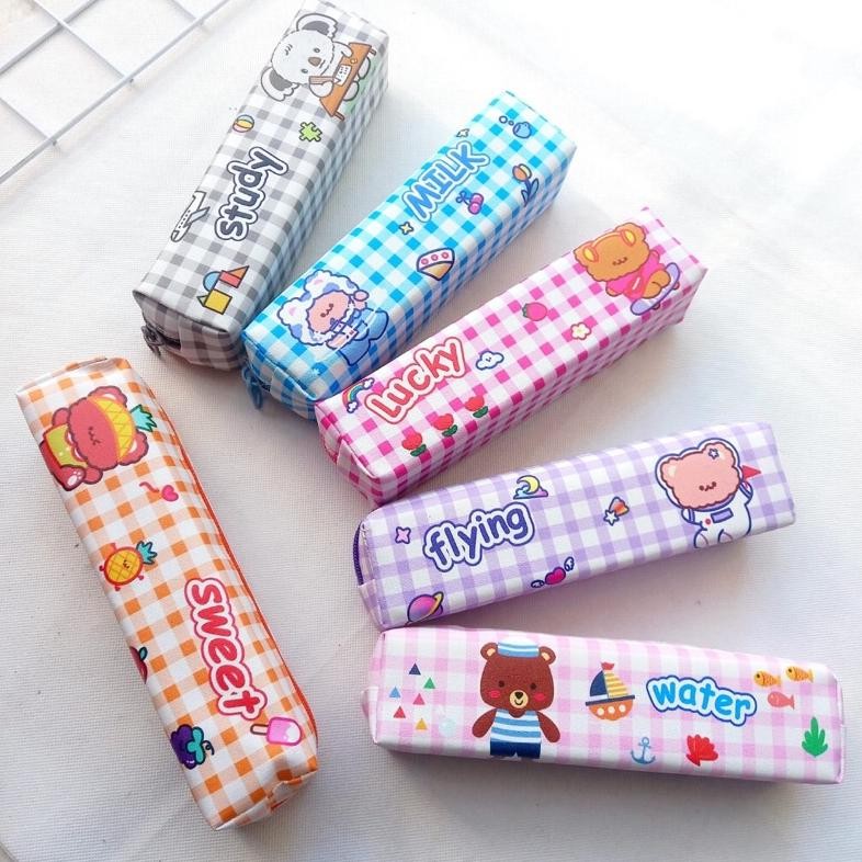 

TU26 Promo! Kotak Pensil Tepak Pensil Zipper Bag Motif Beruang Kotak Lucu Unik Murah Viral