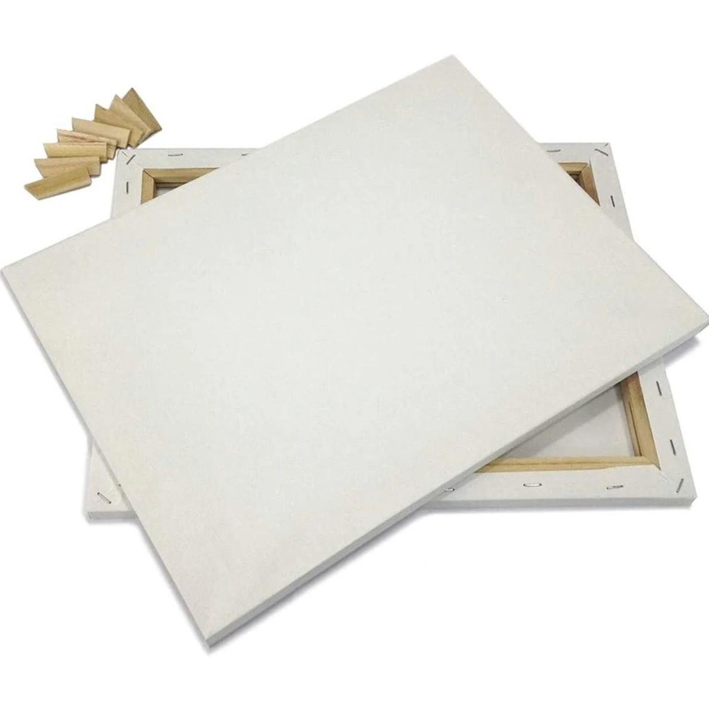 

Bview Art 2Pcs 30X40Cm 100% Cotton 280G Blank Stretched Canvas Oil Acrylic & Pouring Art
