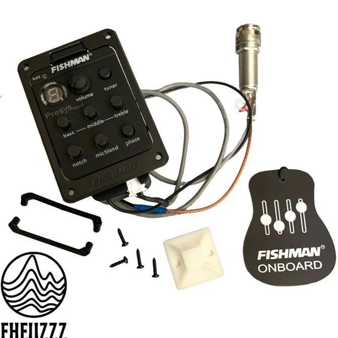 Equalizer Preamp Amplifier Gitar Akustik Fishman Presys Blend Eq Tuner Original