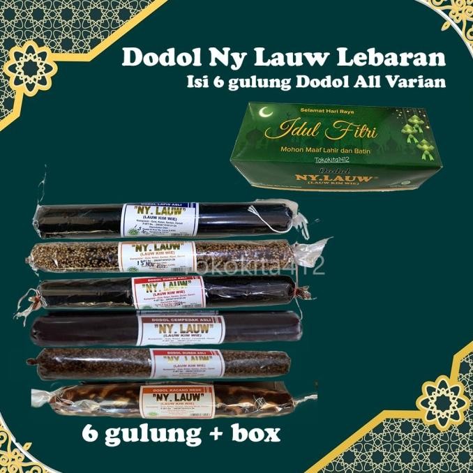 

Promo Dodol Ny Lauw Hampers Lebaran 6 Rasa 200 Gr Idul Fitri
