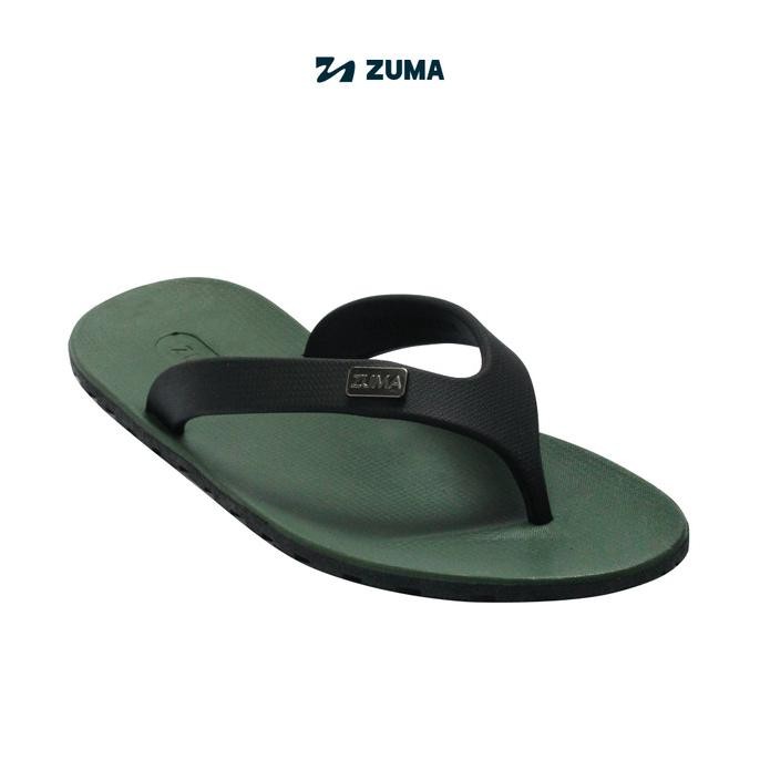 Terlaris Zuma Boys Onyx 2/Sandal Jepit Anak Laki - Hijau Army Hitam