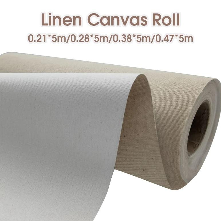 

Linen Canvas Roll,Linen Blend Canvas Used For Oil Painting,Acrylic Pigment,21Cm,28Cm,38Cm,47Cm Width,Fine Arts Supplies Hb-12