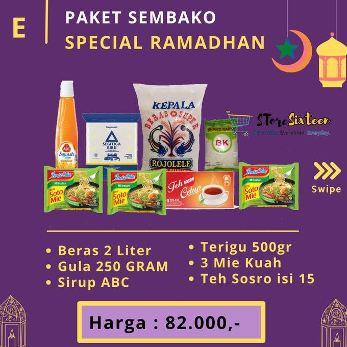 

Grosir Paket Sembako Ramadhan E / Sirup Abc
