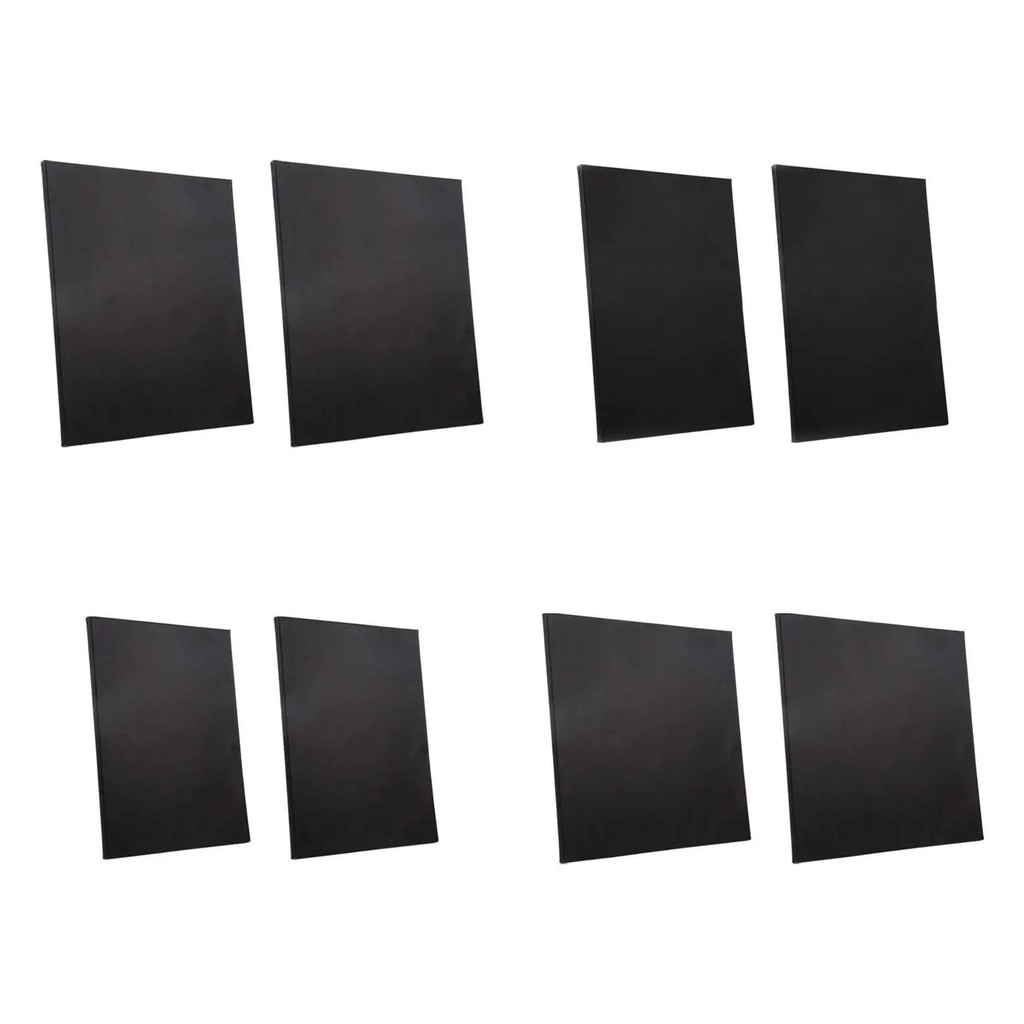 

2 Pieces Wooden Frame Art Board Black Canvas Blank Canvas Board For Crafts Metallic Acrylic Pouring Tempera Watercolor Paints