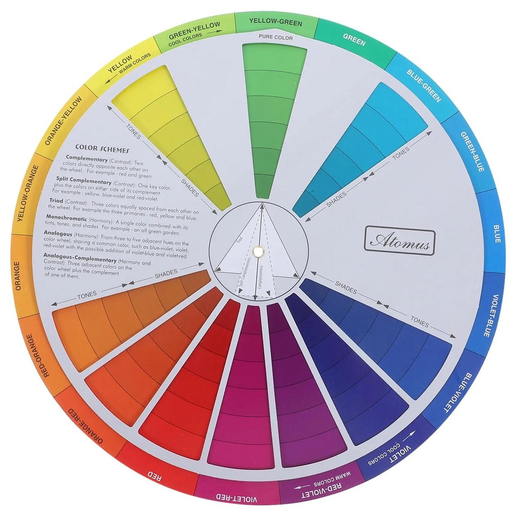

Color Wheel Chart Mixing Colour Board Paint Guide Blending Circle Makeup Artist Theory Learning Basic Pigment Painting Theory