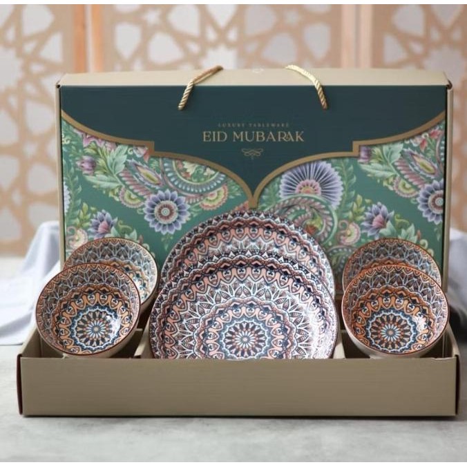

Promo Set Piring Hampers Parcel Lebaran Idulfitri Ramadhan 2 Plate 4 Bowl
