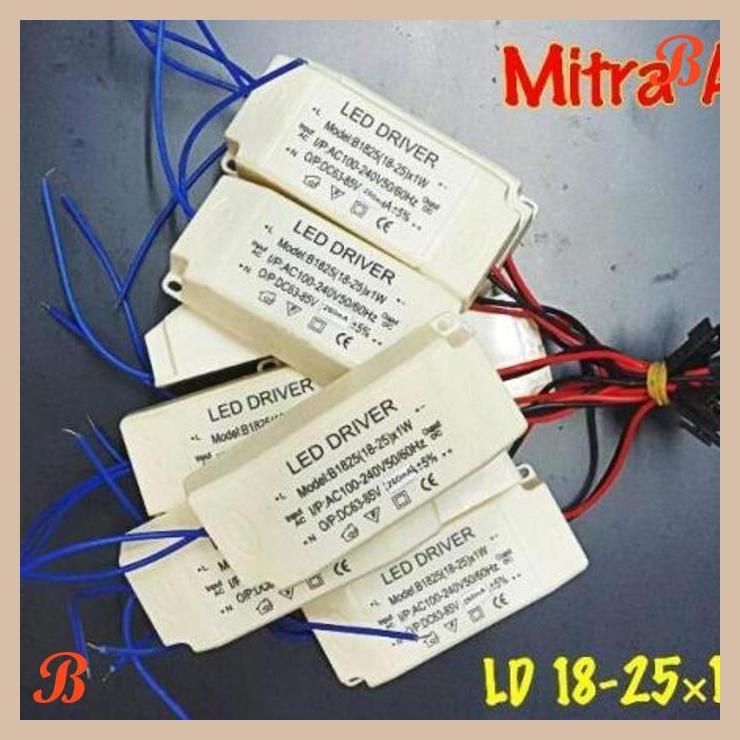 [MRA] LED Driver 18-25*1 Watt Casing Plastik