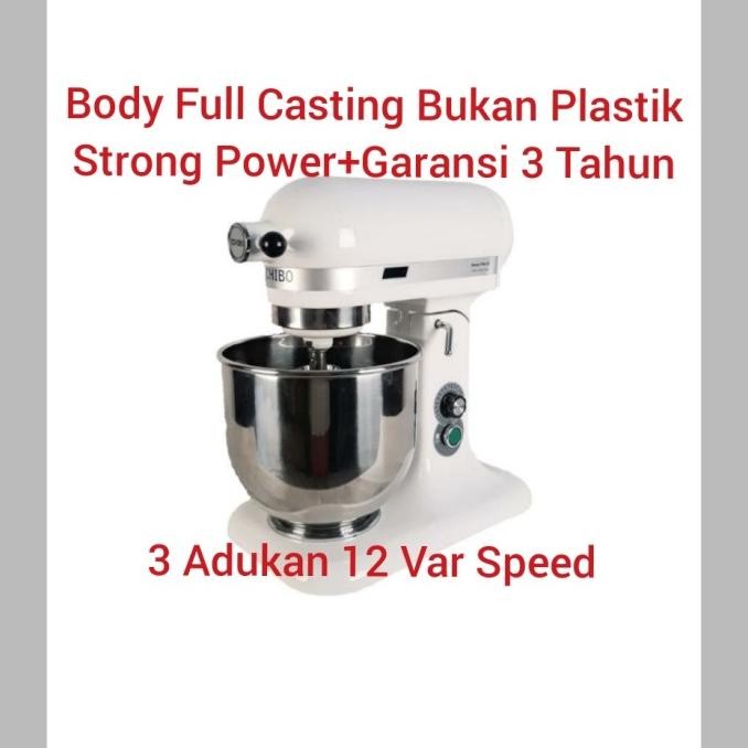 Baru Mixer Roti dan Kue 7 liter Heavy Duty Multi Fungsi