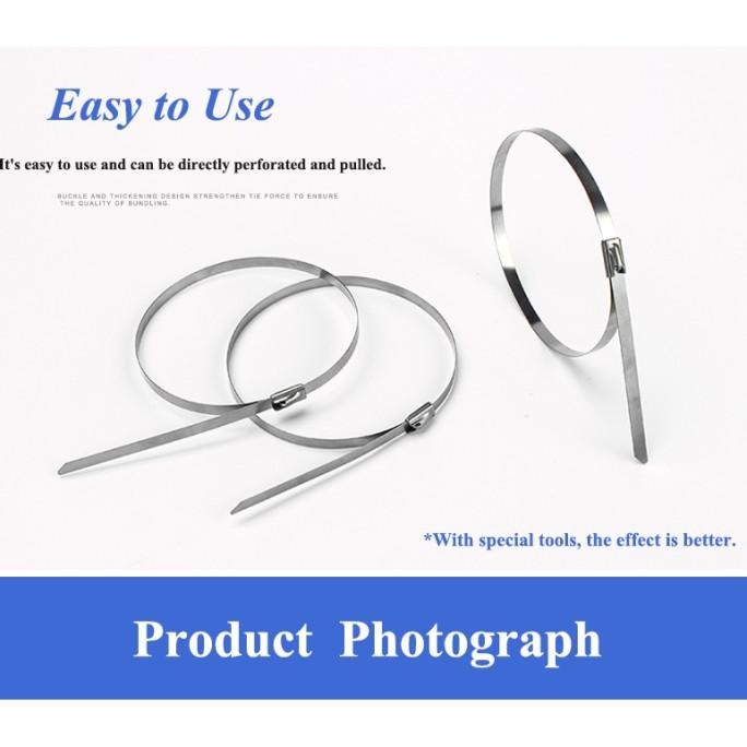 

Cable Ties Stainless Steel 304 100 Pcs Anti Karat murah