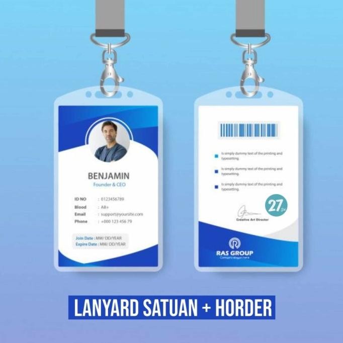 LANYARD CUSTOM DIGITAL PRINT SATUAN 2 Sisi 2 cm / 2.5 cm murah